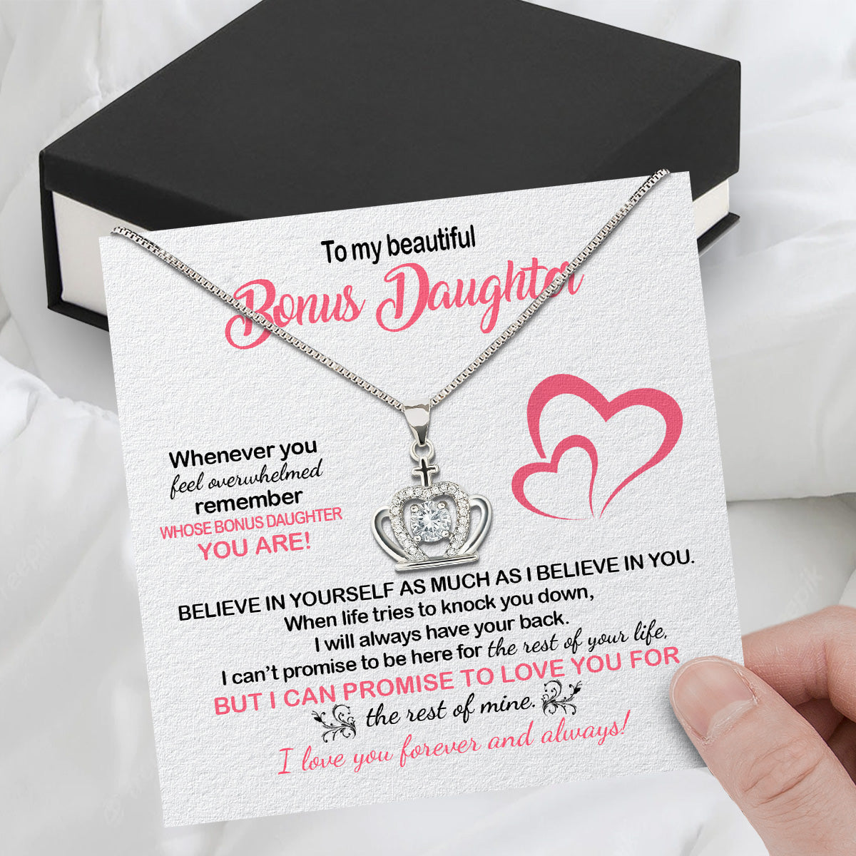 Necklace for Your Bonus Daughter: A Gift to Treasure Forever - Larvincy