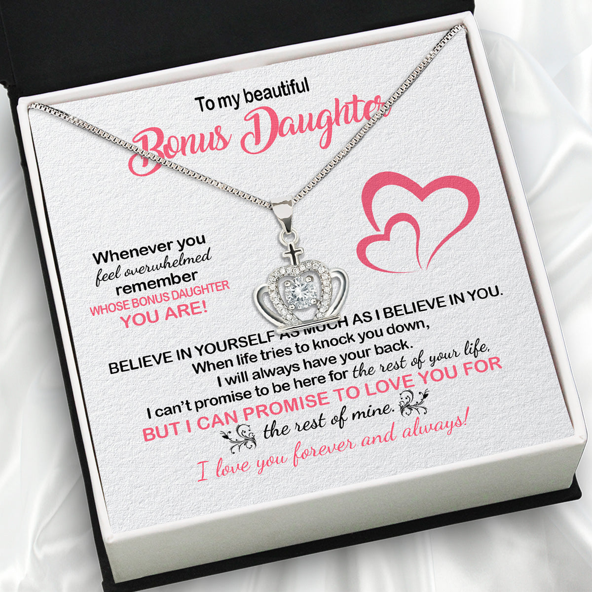 Necklace for Your Bonus Daughter: A Gift to Treasure Forever - Larvincy