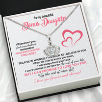 Thumbnail for Necklace for Your Bonus Daughter: A Gift to Treasure Forever - Larvincy