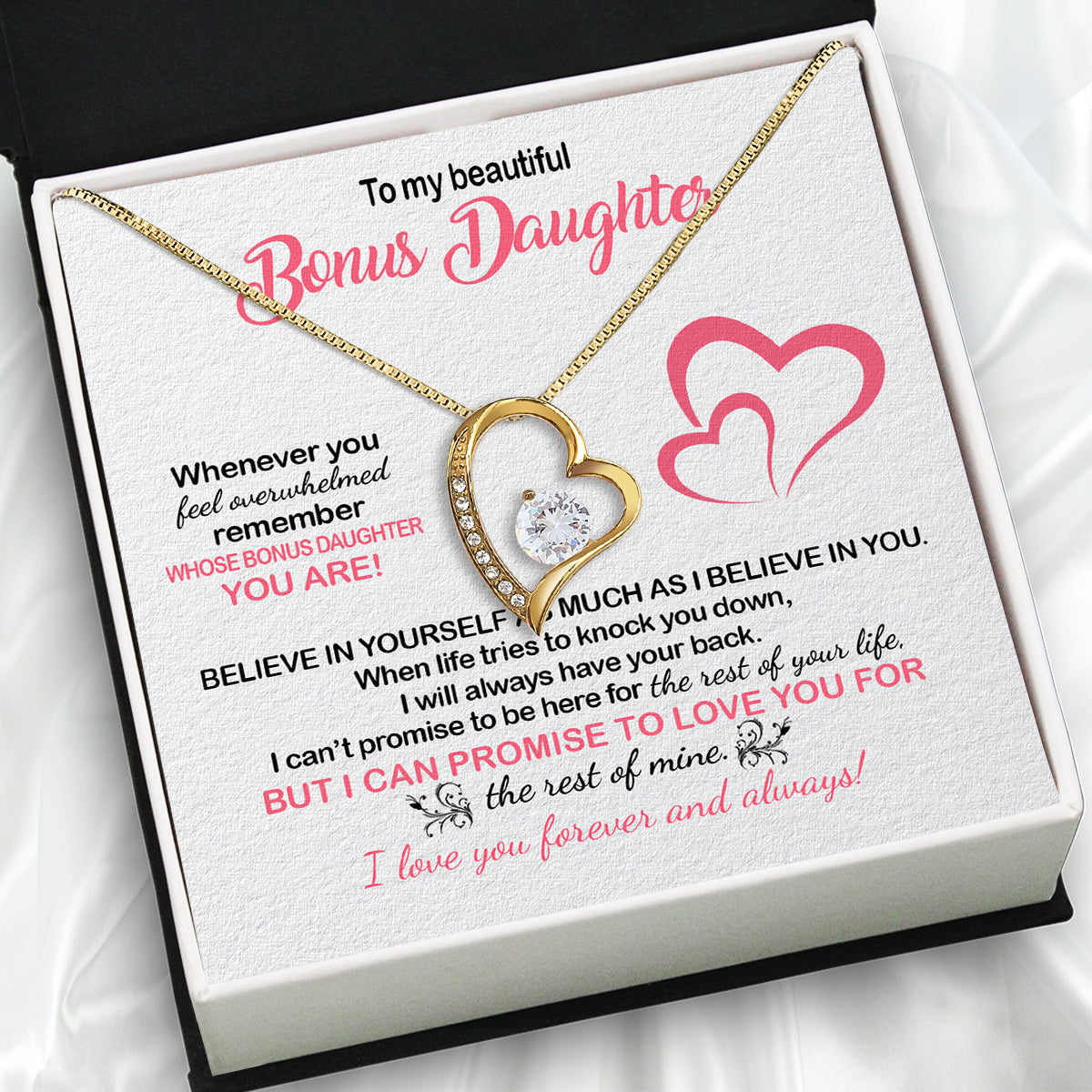 Necklace for Your Bonus Daughter: A Gift to Treasure Forever - Larvincy