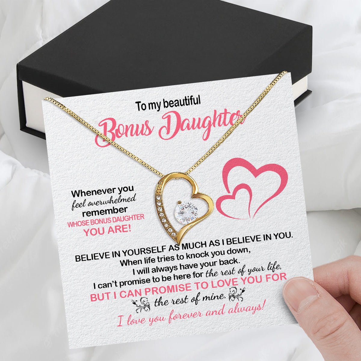 Necklace for Your Bonus Daughter: A Gift to Treasure Forever - Larvincy