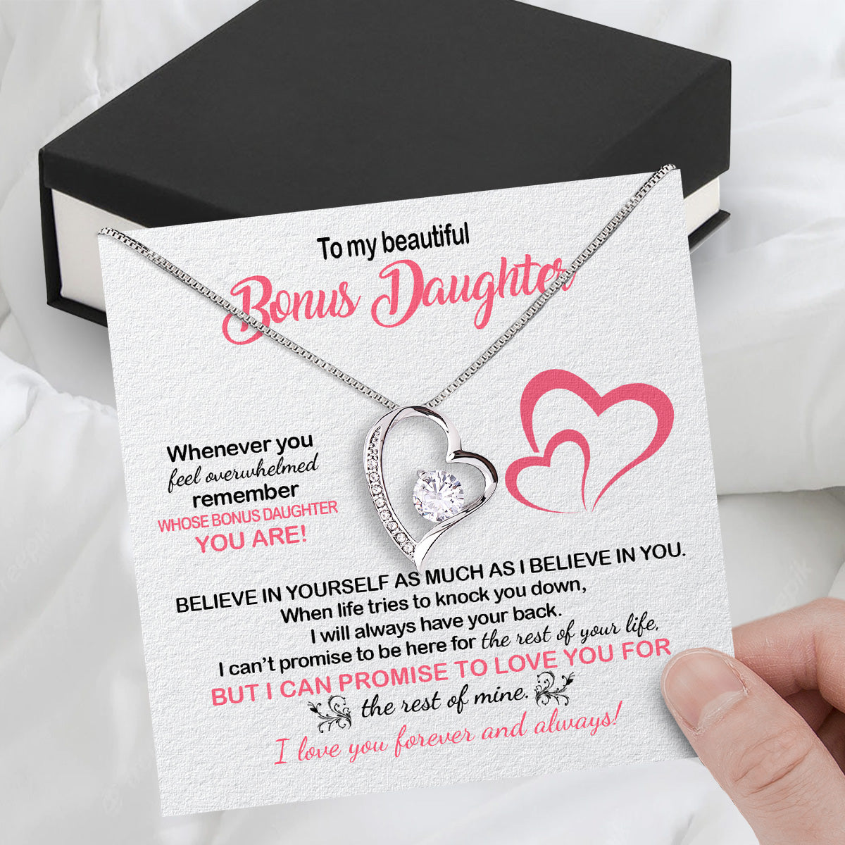 Necklace for Your Bonus Daughter: A Gift to Treasure Forever - Larvincy