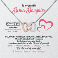 Thumbnail for Necklace for Your Bonus Daughter: A Gift to Treasure Forever - Larvincy