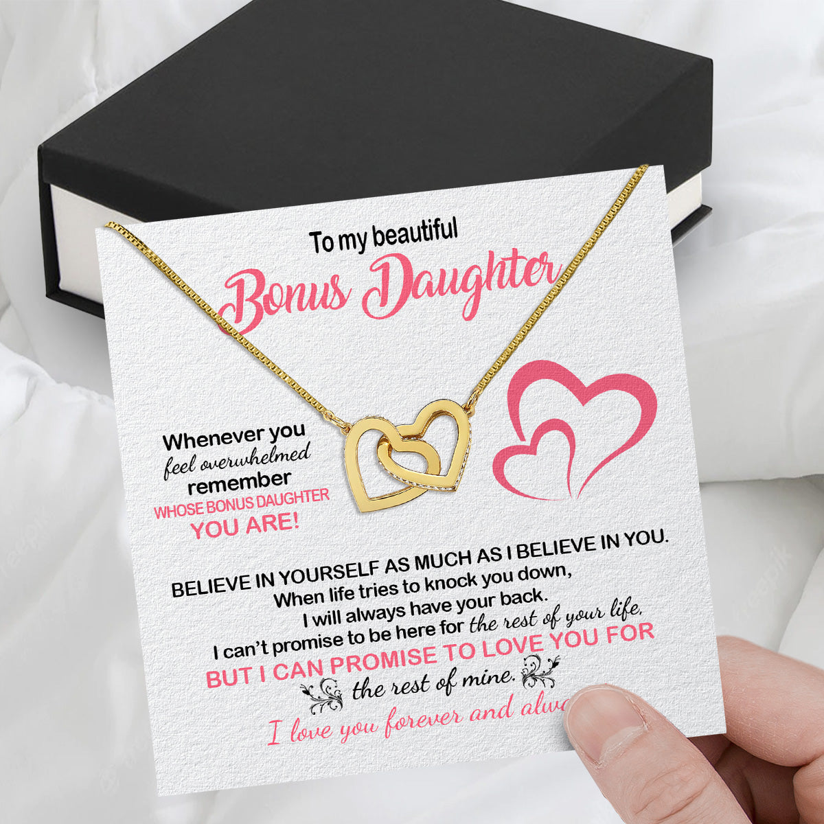 Necklace for Your Bonus Daughter: A Gift to Treasure Forever - Larvincy