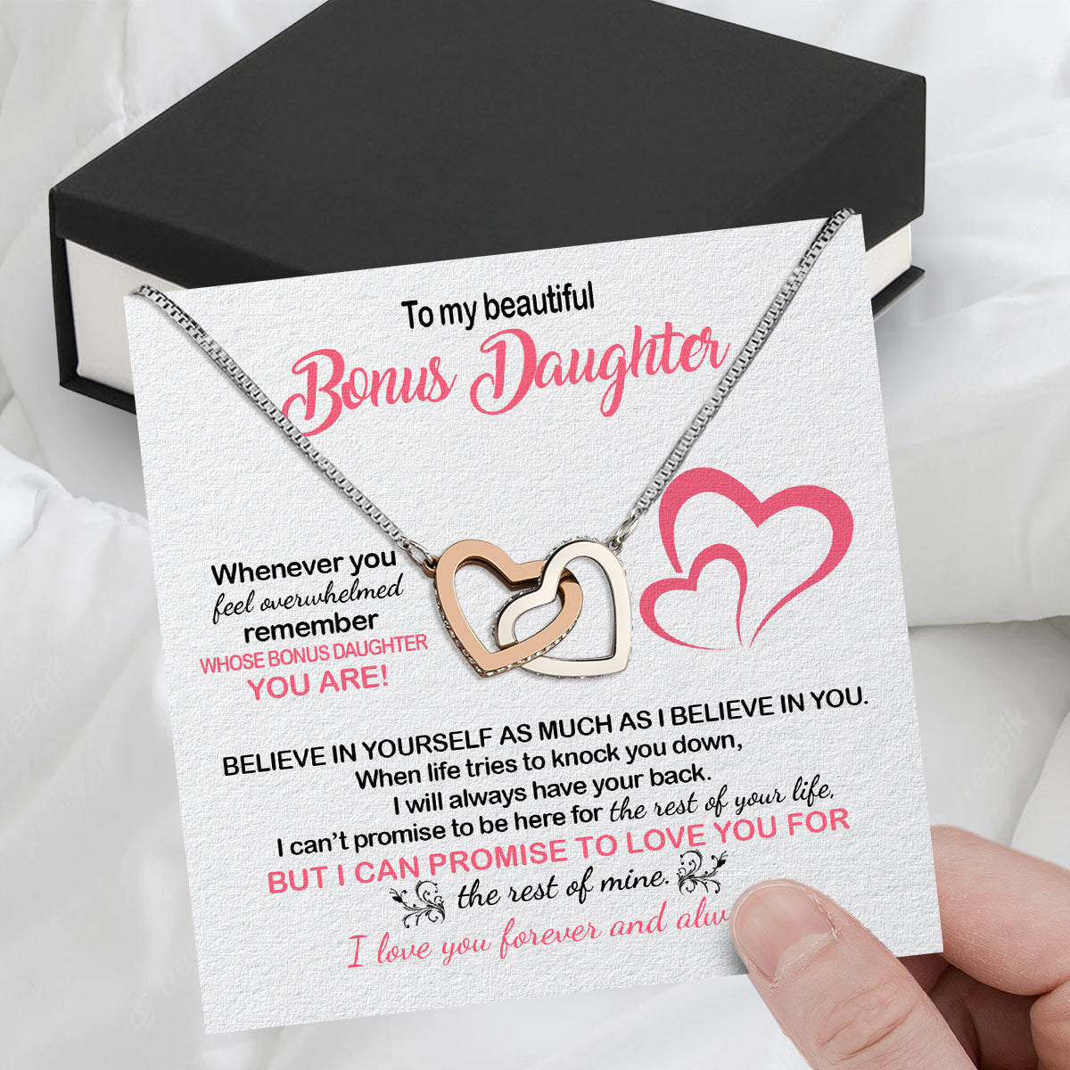 Necklace for Your Bonus Daughter: A Gift to Treasure Forever - Larvincy