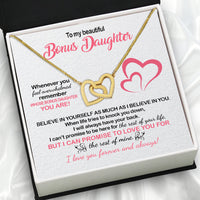 Thumbnail for Necklace for Your Bonus Daughter: A Gift to Treasure Forever - Larvincy