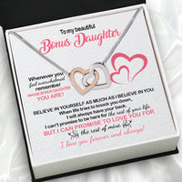 Thumbnail for Necklace for Your Bonus Daughter: A Gift to Treasure Forever - Larvincy