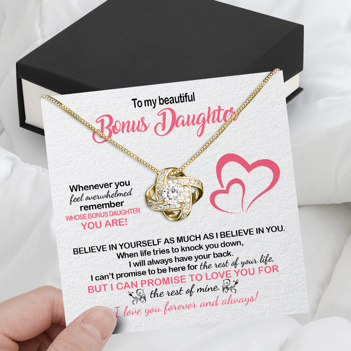 Necklace for Your Bonus Daughter: A Gift to Treasure Forever - Larvincy