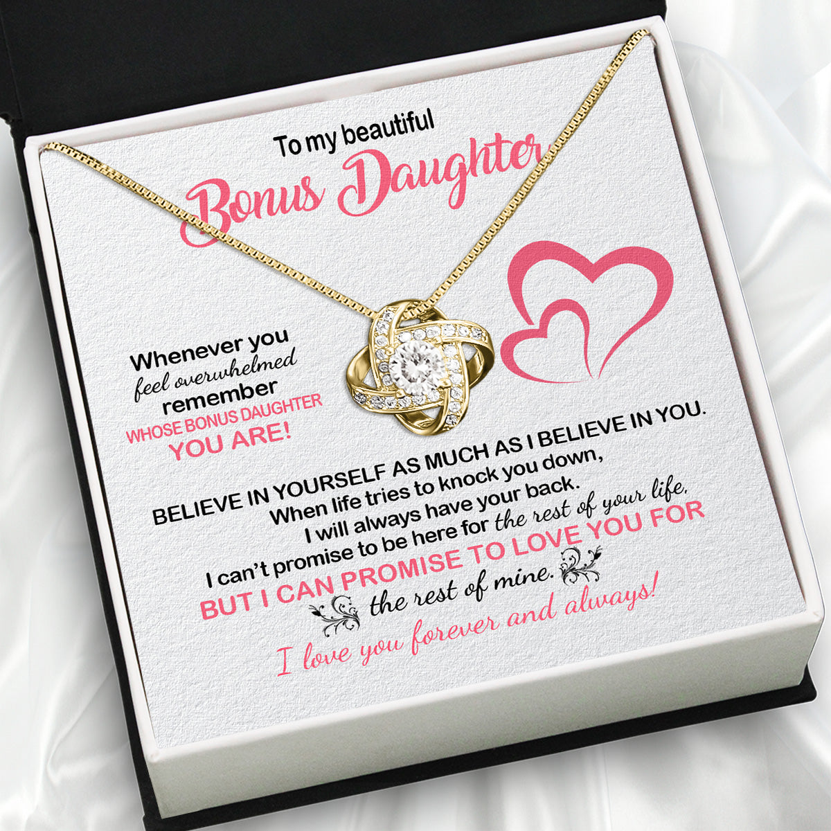 Necklace for Your Bonus Daughter: A Gift to Treasure Forever - Larvincy