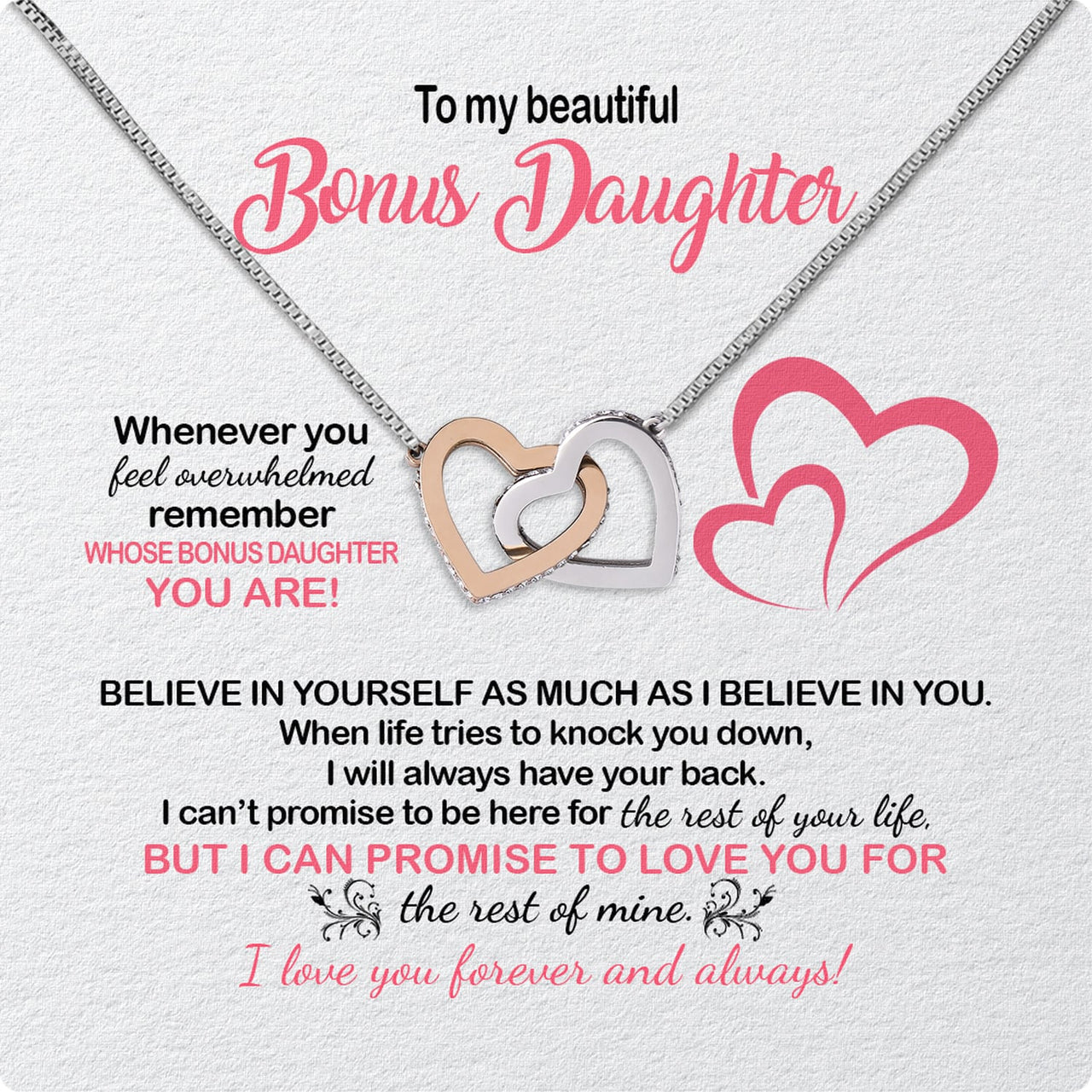 Necklace for Your Bonus Daughter: A Gift to Treasure Forever - Larvincy