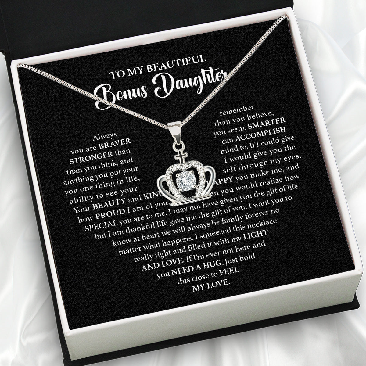 Necklace for Your Bonus Daughter: A Gift to Treasure Forever - Larvincy Luxe