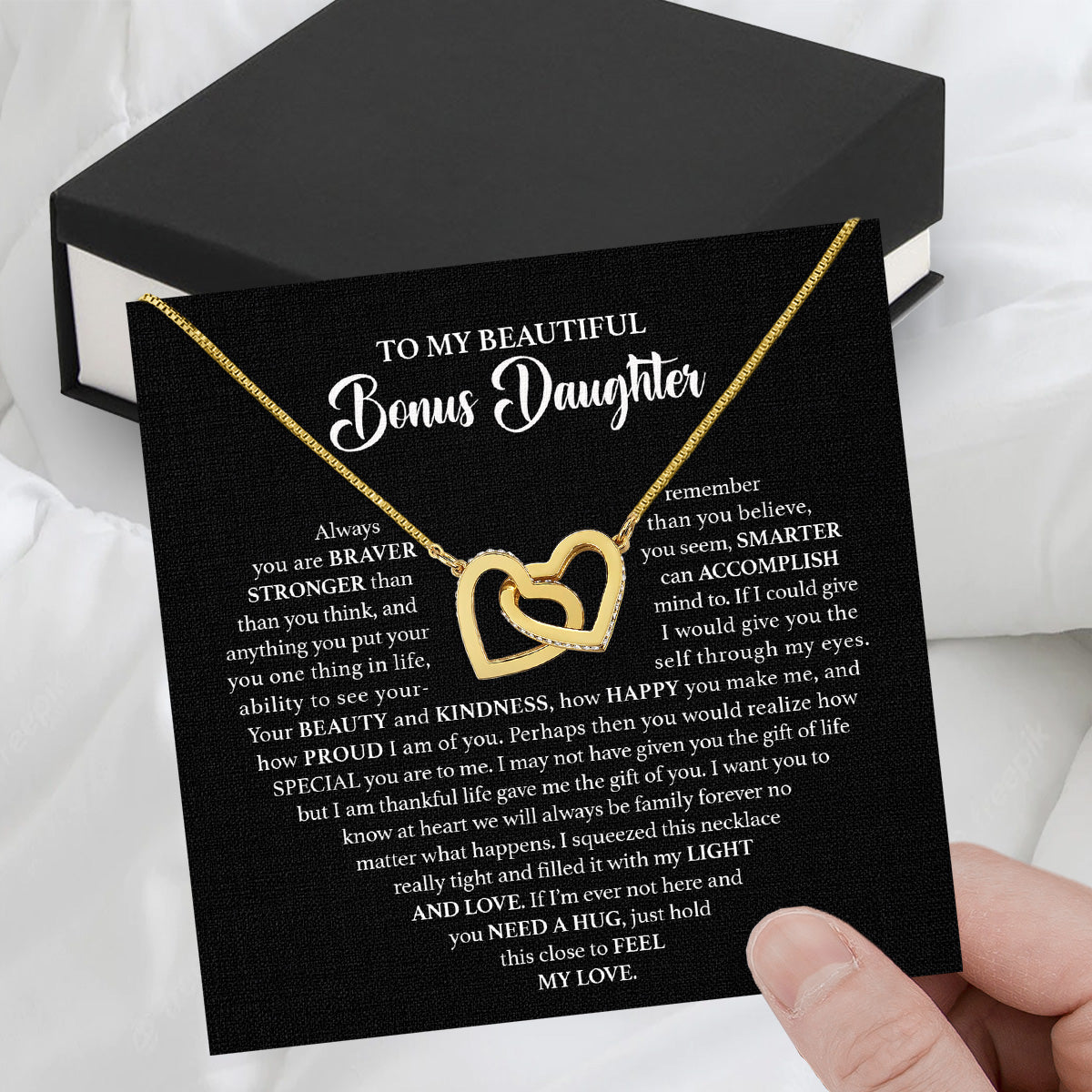 Necklace for Your Bonus Daughter: A Gift to Treasure Forever - Larvincy Luxe