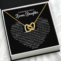 Thumbnail for Necklace for Your Bonus Daughter: A Gift to Treasure Forever - Larvincy Luxe