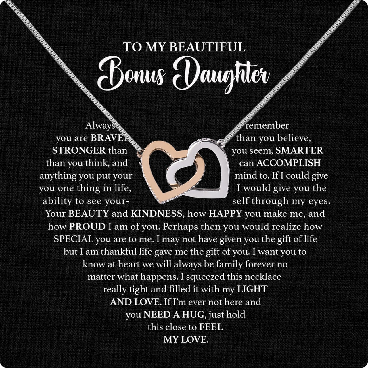 Necklace for Your Bonus Daughter: A Gift to Treasure Forever - Larvincy Luxe