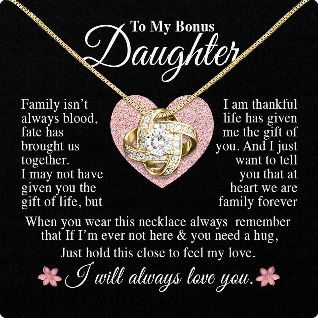 Bonus Daughter Necklace: A Symbol of Everlasting Love and Belonging