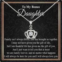 Thumbnail for Necklace for Your Bonus Daughter: A Gift to Treasure Forever - Larvincy Luxe