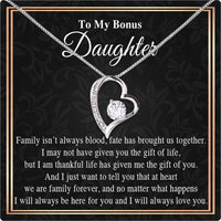 Thumbnail for Necklace for Your Bonus Daughter: A Gift to Treasure Forever - Larvincy Luxe