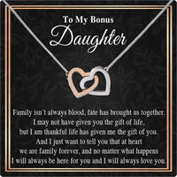 Thumbnail for Necklace for Your Bonus Daughter: A Gift to Treasure Forever - Larvincy Luxe