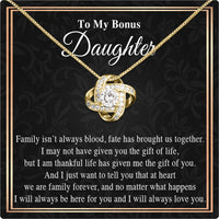 Thumbnail for Necklace for Your Bonus Daughter: A Gift to Treasure Forever - Larvincy Luxe