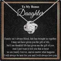 Thumbnail for Necklace for Your Bonus Daughter: A Gift to Treasure Forever - Larvincy Luxe