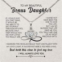 Thumbnail for Necklace for Your Bonus Daughter: A Gift to Treasure Forever - Larvincy Luxe