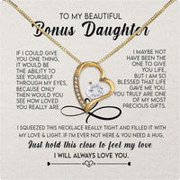 Thumbnail for Necklace for Your Bonus Daughter: A Gift to Treasure Forever - Larvincy Luxe