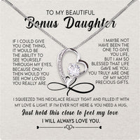 Thumbnail for Necklace for Your Bonus Daughter: A Gift to Treasure Forever - Larvincy Luxe