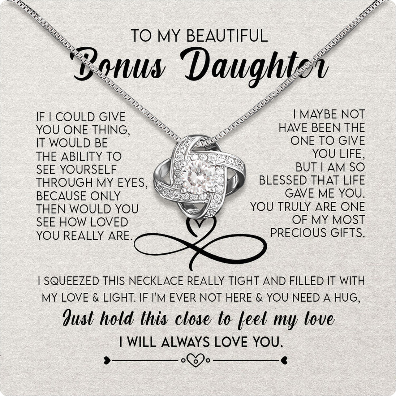 Necklace for Your Bonus Daughter: A Gift to Treasure Forever - Larvincy Luxe