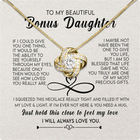 Thumbnail for Necklace for Your Bonus Daughter: A Gift to Treasure Forever - Larvincy Luxe