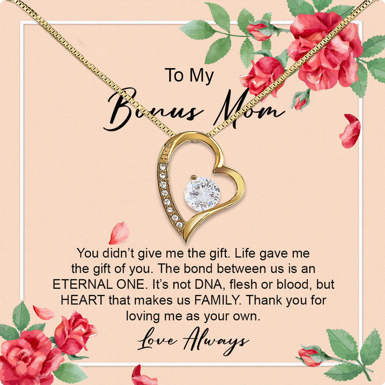 Bonus Mom Necklace: Honor the Heart That Chose You