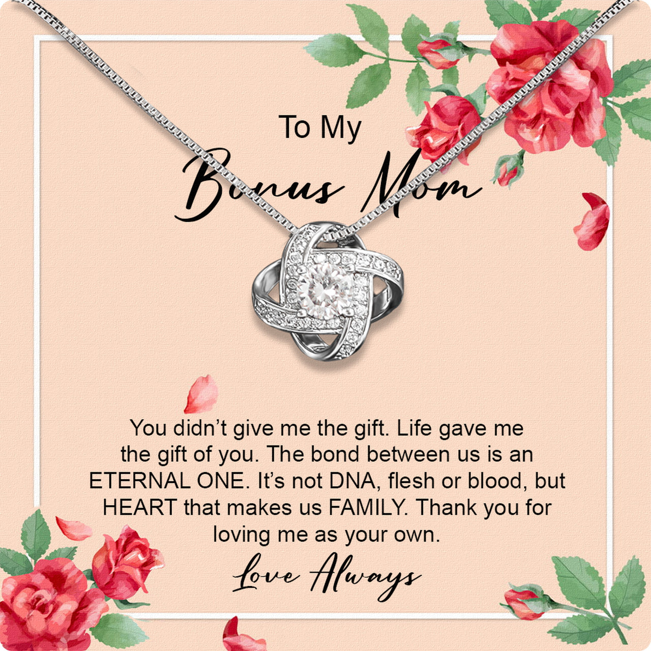 Bonus Mom Necklace: Honor the Heart That Chose You