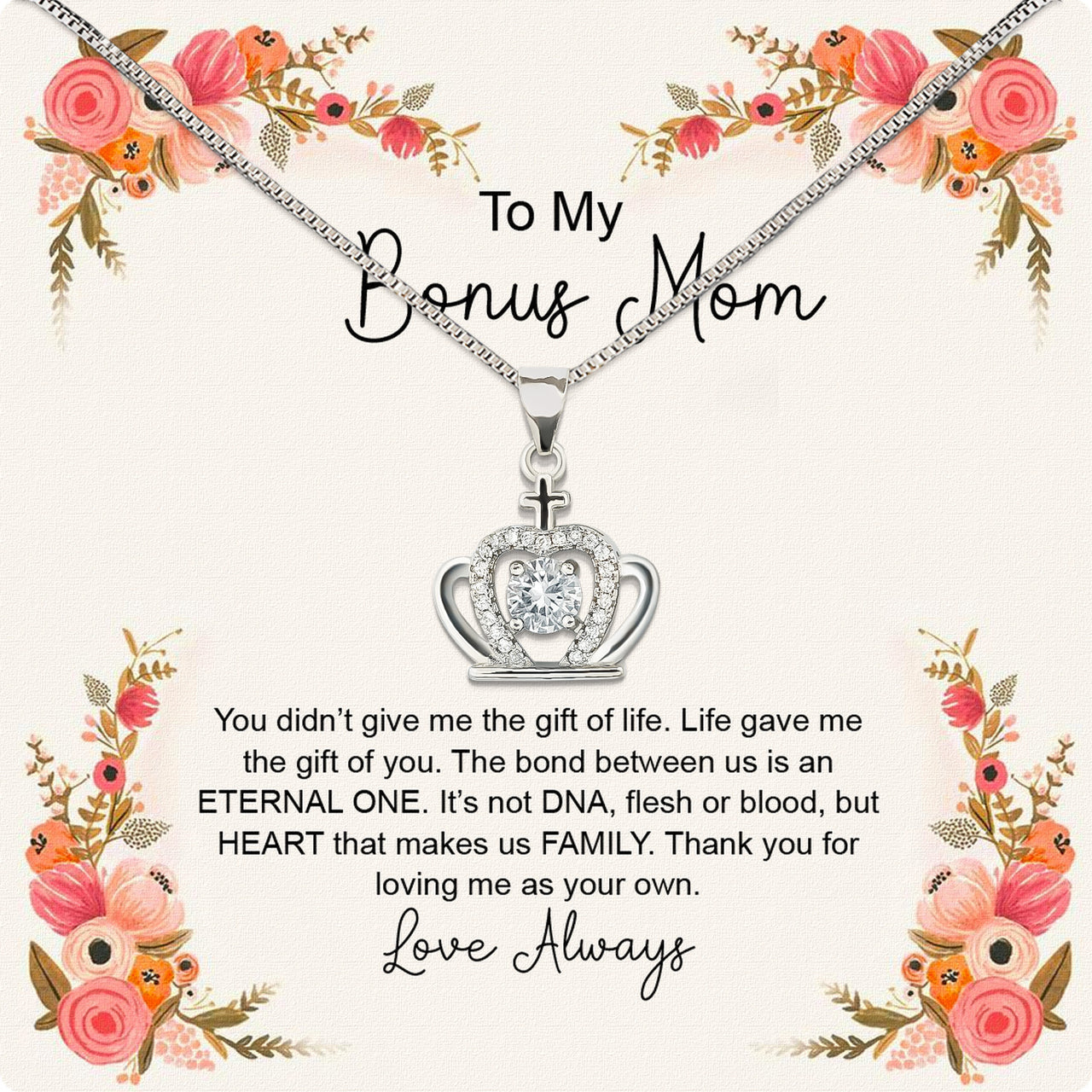 Bonus Mom Necklace: Honor the Heart That Chose You