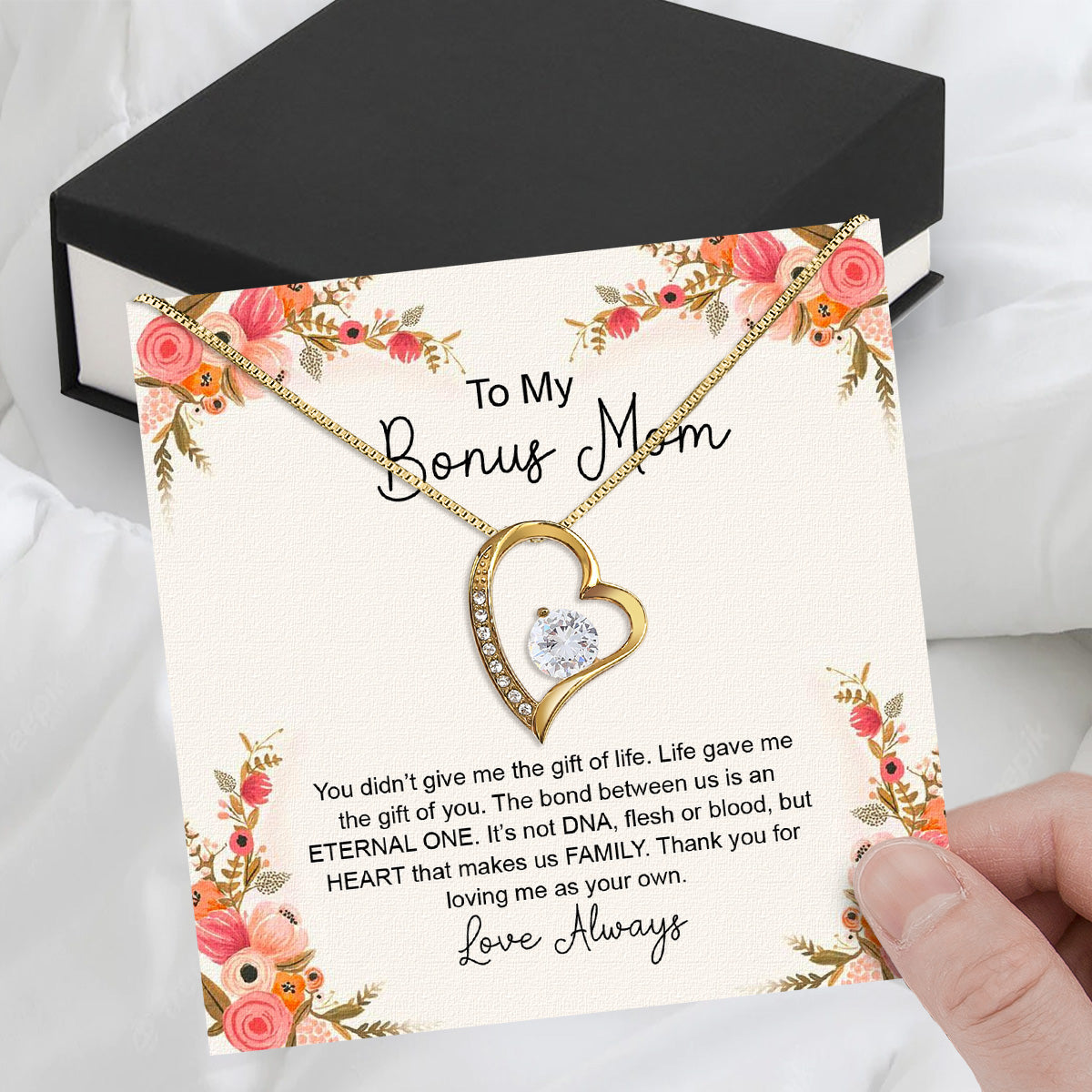 Bonus Mom Necklace: Honor the Heart That Chose You