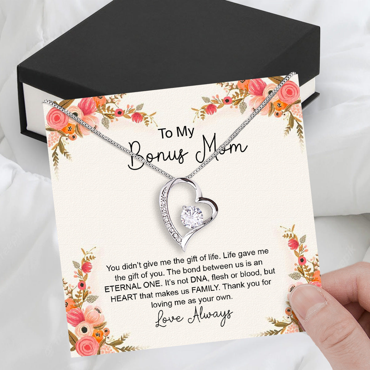 Bonus Mom Necklace: Honor the Heart That Chose You