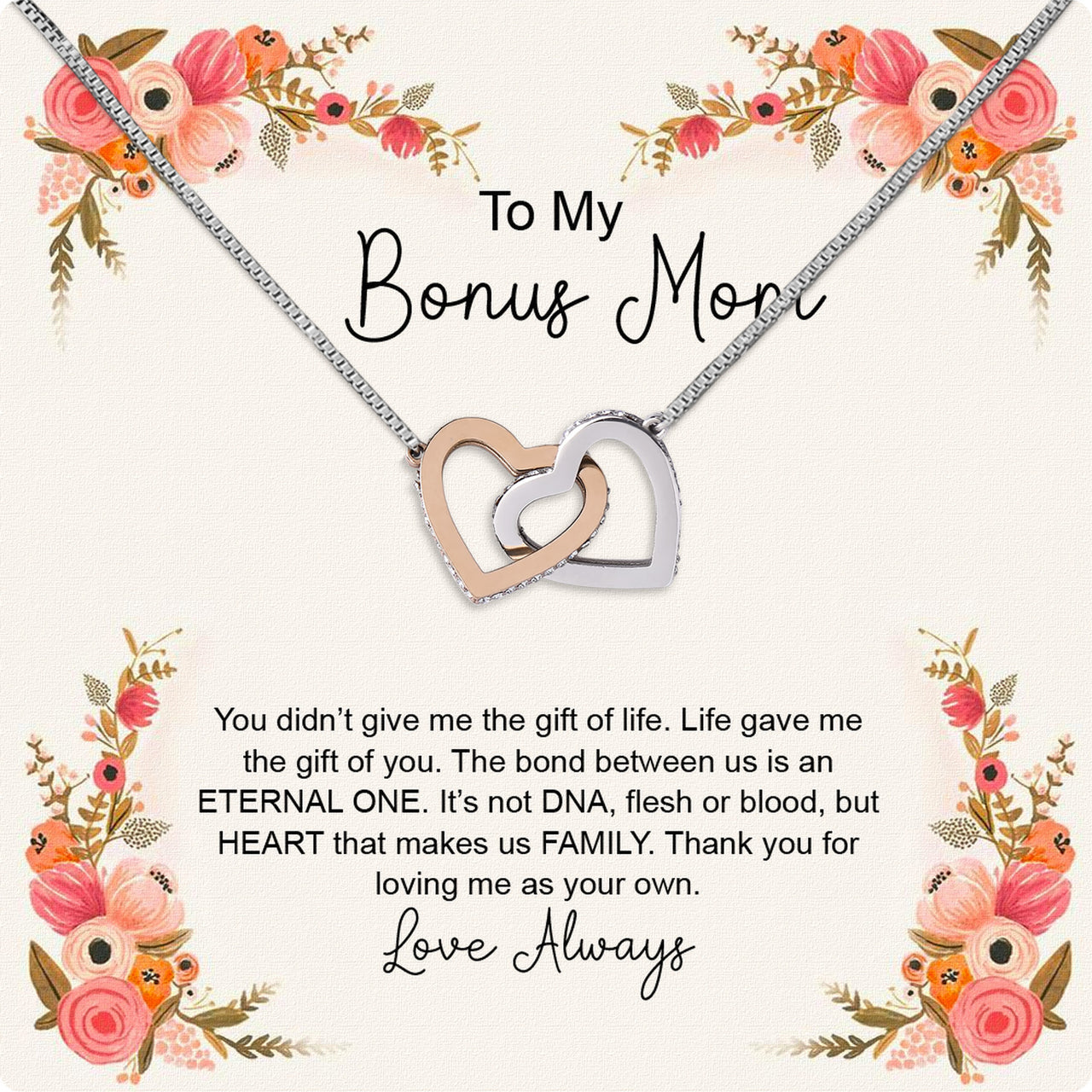 Bonus Mom Necklace: Honor the Heart That Chose You