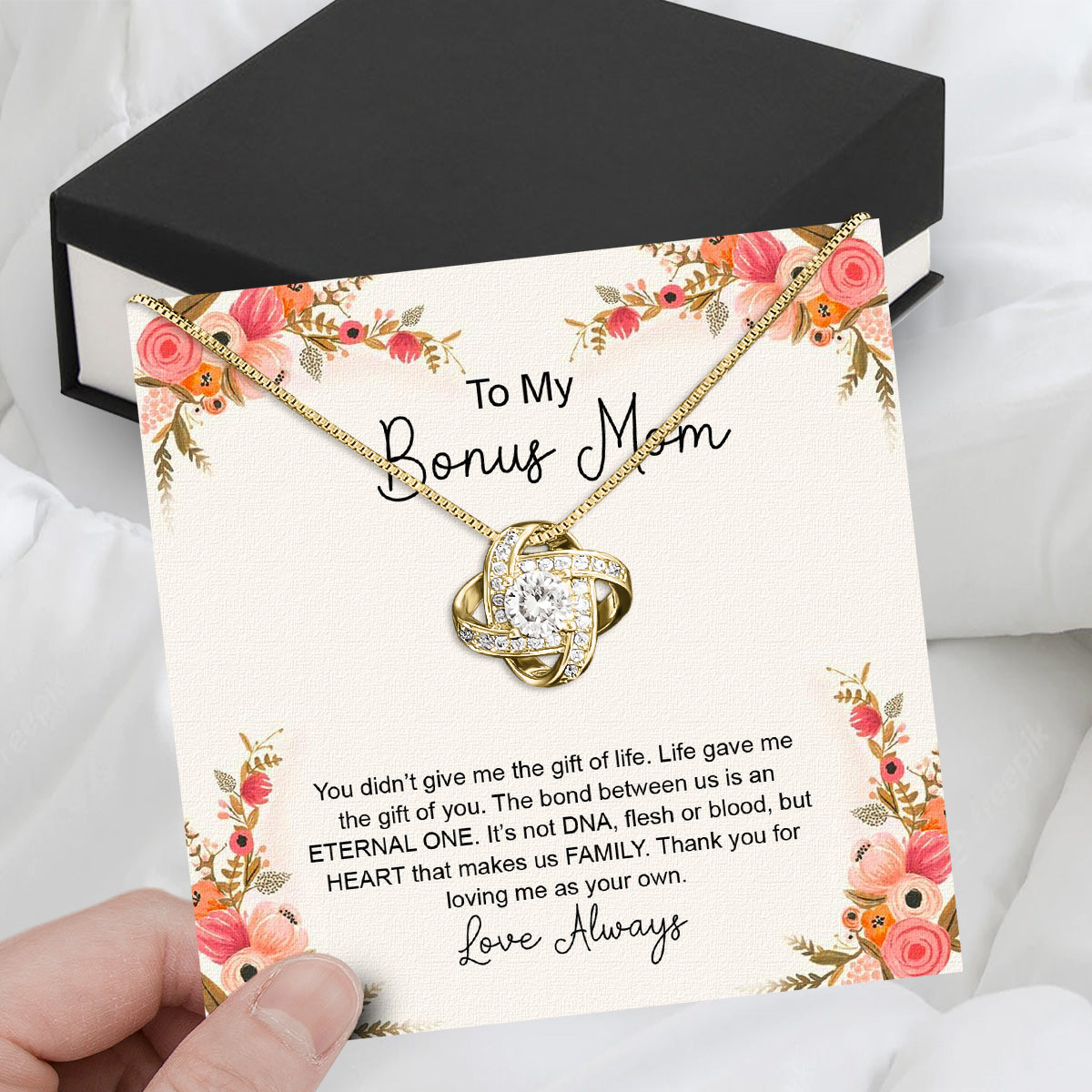 Bonus Mom Necklace: Honor the Heart That Chose You