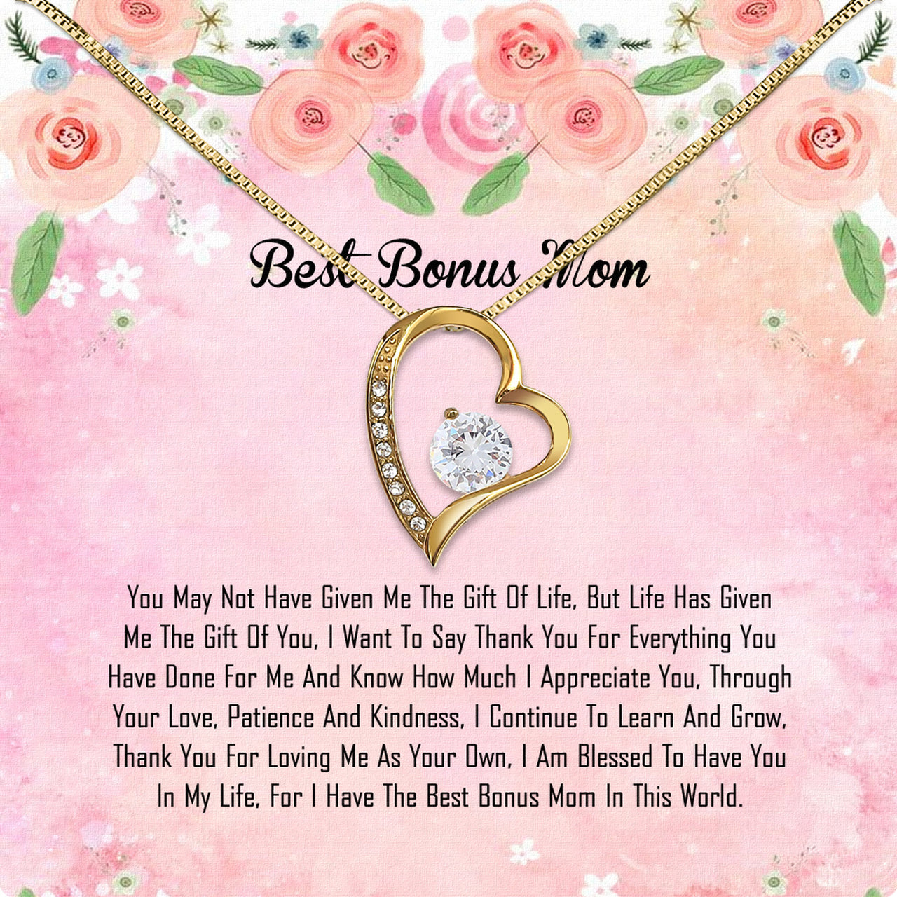 Bonus Mom Necklace: Honor the Heart That Chose You