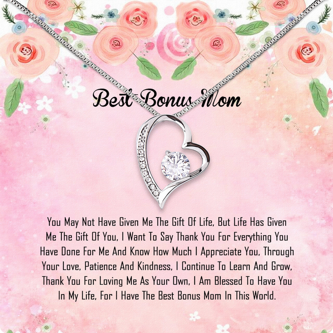 Bonus Mom Necklace: Honor the Heart That Chose You