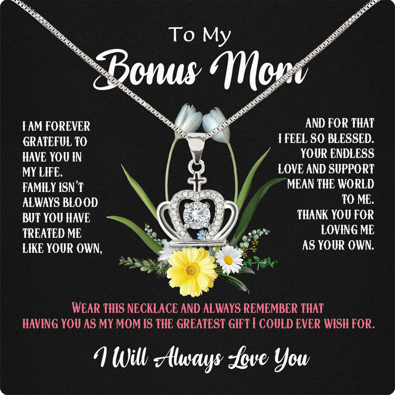 Bonus Mom Necklace: Honor the Heart That Chose You