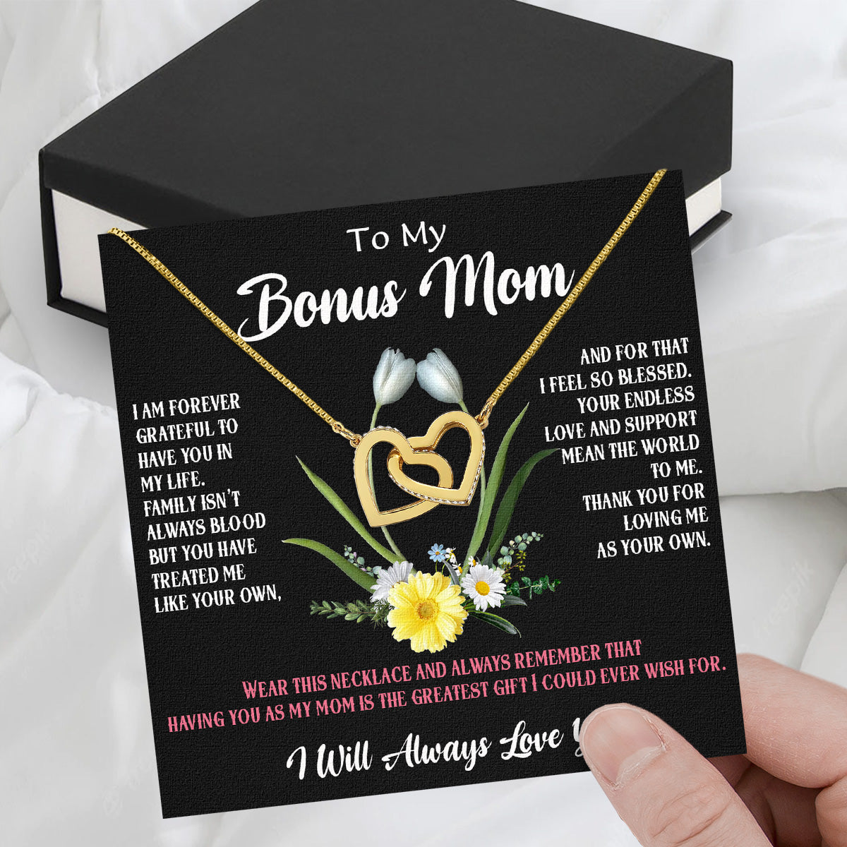 Bonus Mom Necklace: Honor the Heart That Chose You