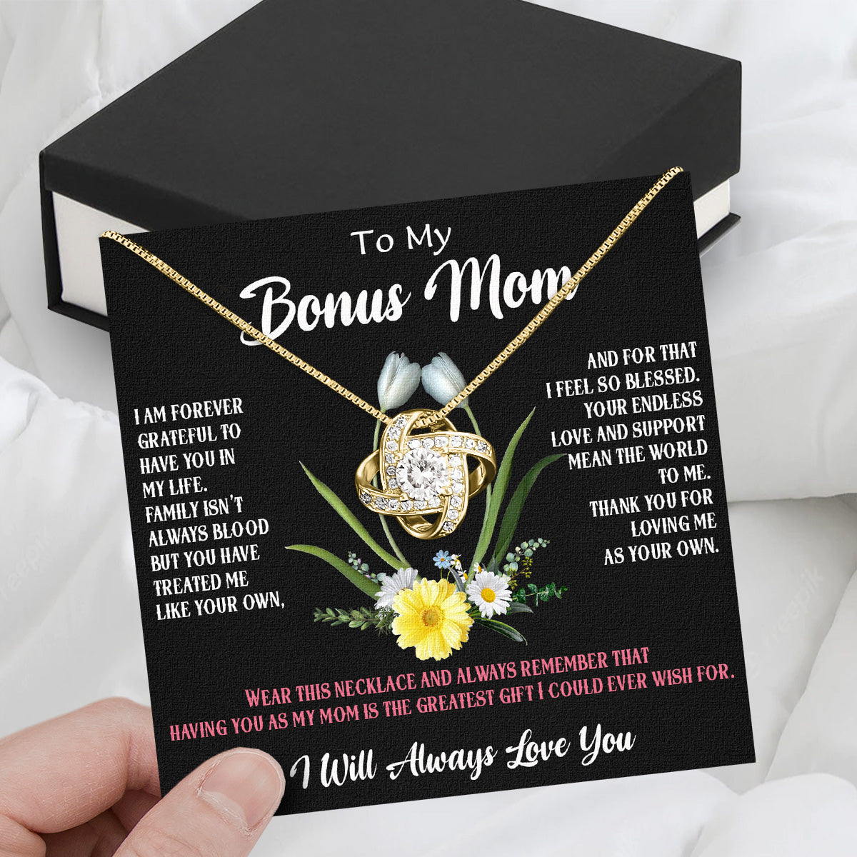 Bonus Mom Necklace: Honor the Heart That Chose You