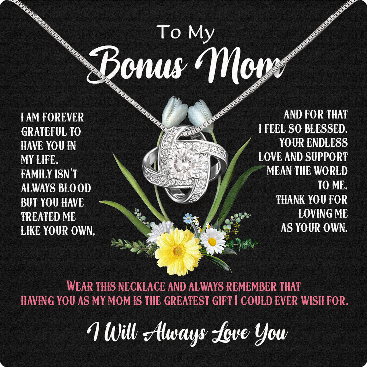 Bonus Mom Necklace: Honor the Heart That Chose You