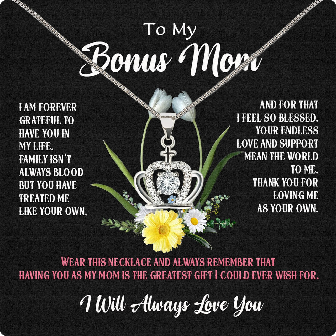 Bonus Mom Necklace: Honor the Heart That Chose You