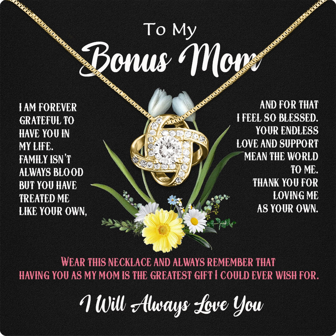 Bonus Mom Necklace: Honor the Heart That Chose You