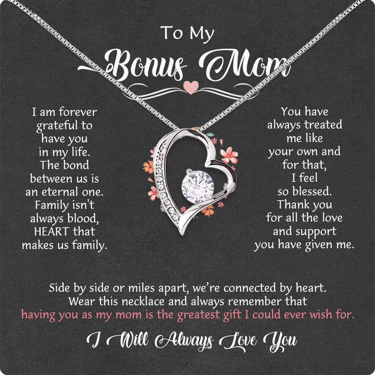 Bonus Mom Necklace: Honor the Heart That Chose You