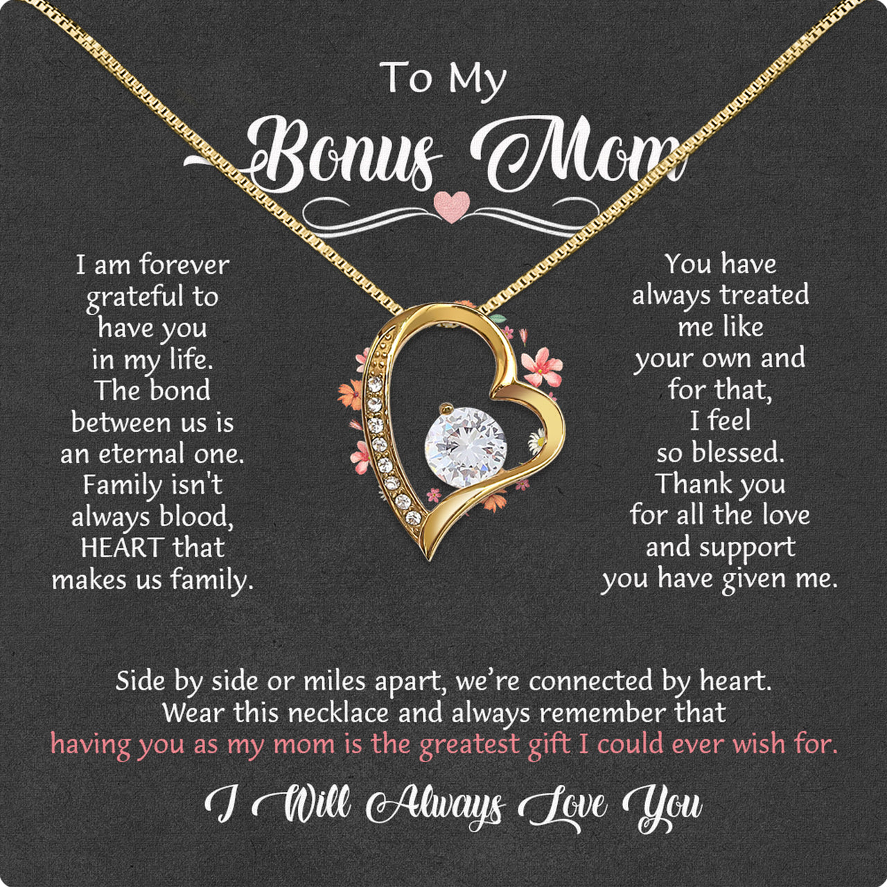 Bonus Mom Necklace: Honor the Heart That Chose You