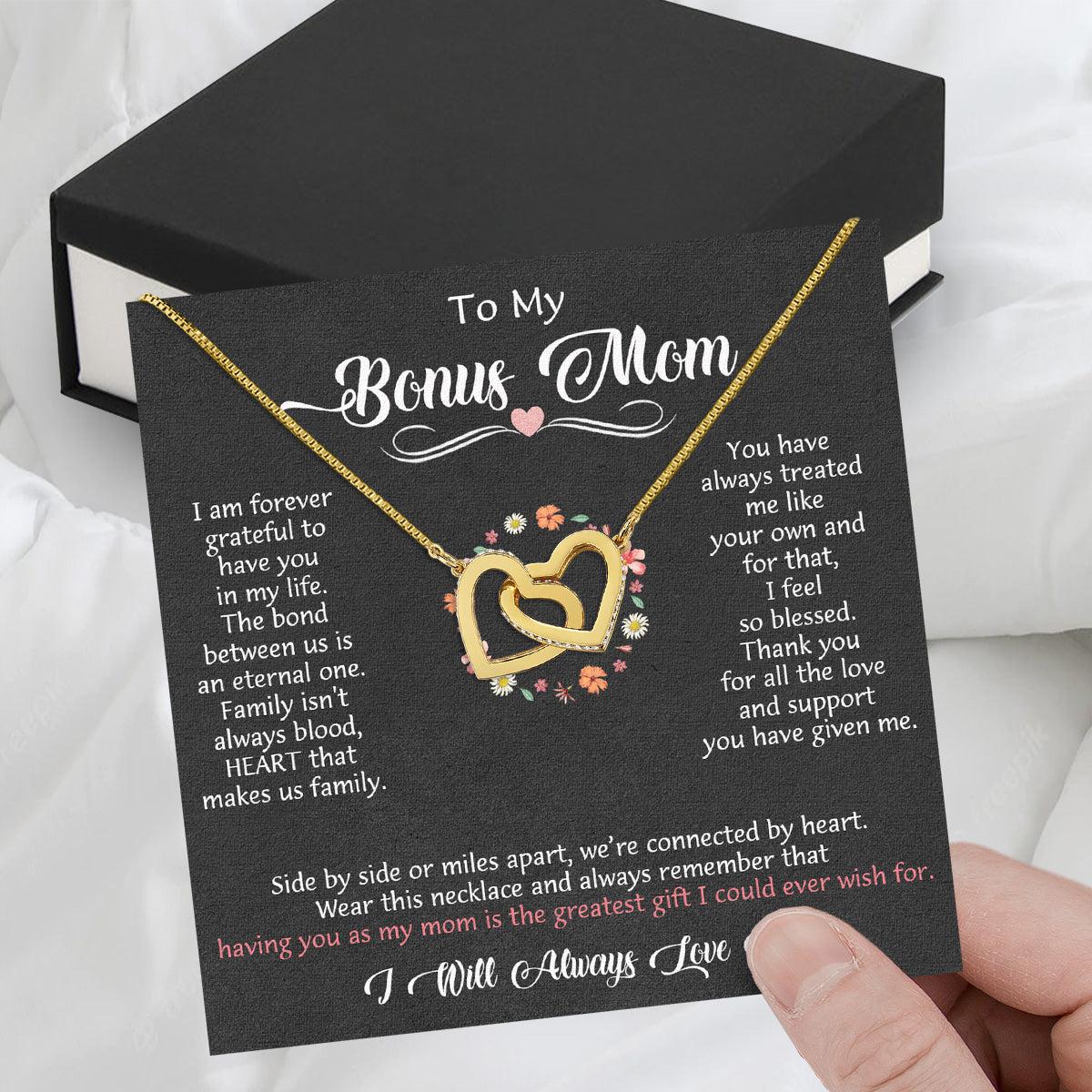 Bonus Mom Necklace: Honor the Heart That Chose You