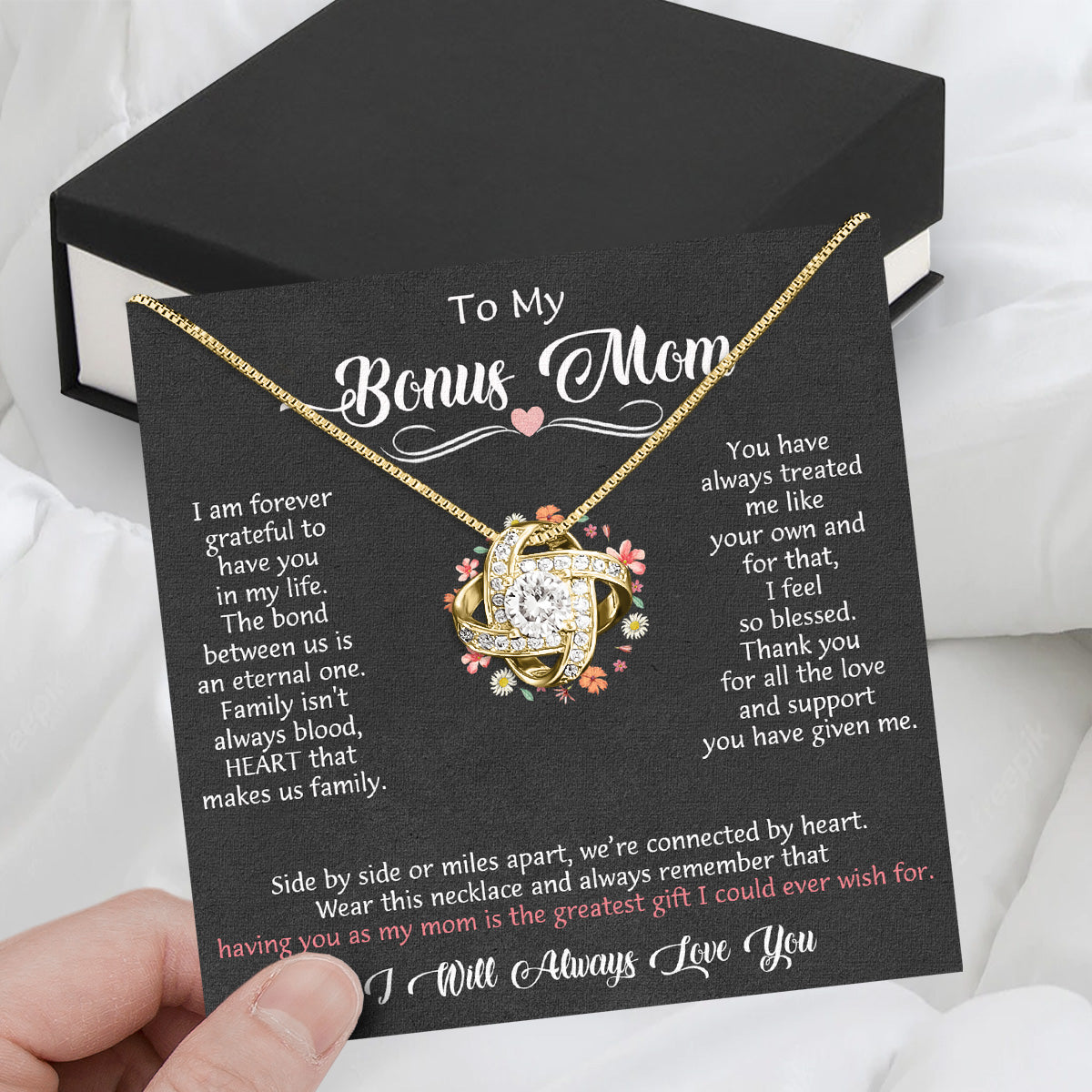 Bonus Mom Necklace: Honor the Heart That Chose You