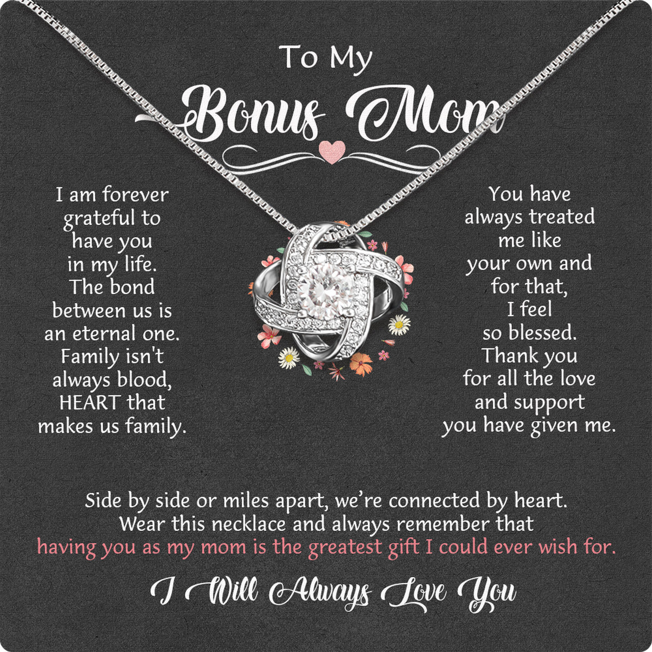 Bonus Mom Necklace: Honor the Heart That Chose You