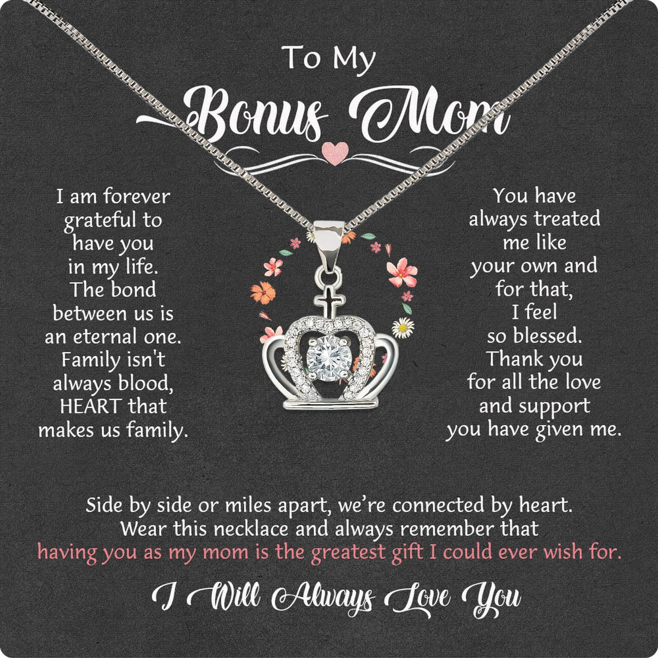 Bonus Mom Necklace: Honor the Heart That Chose You